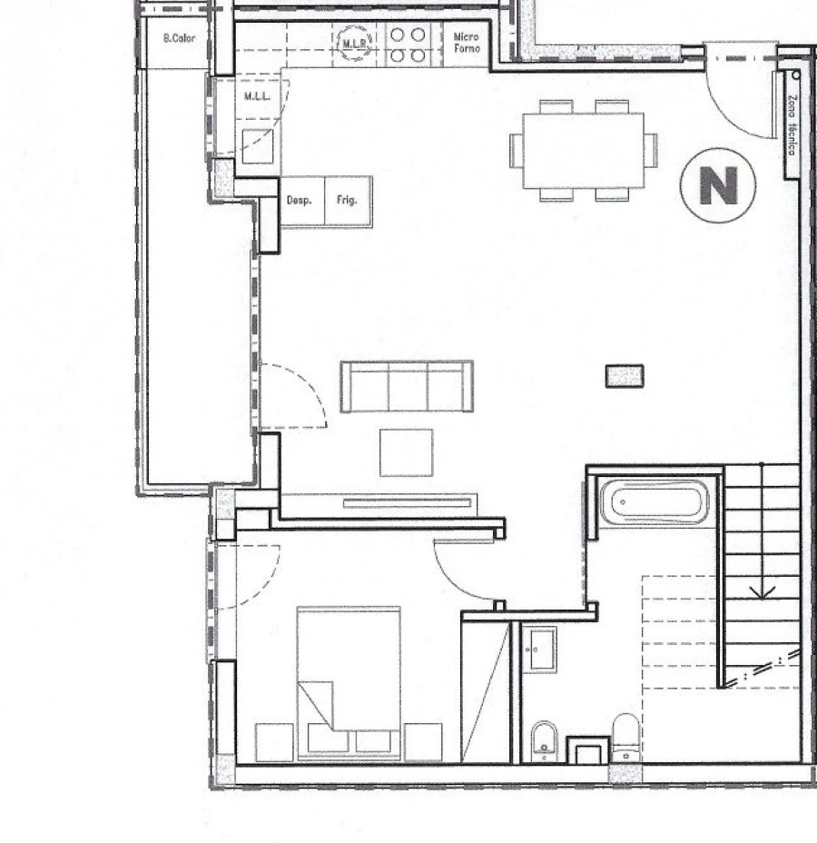 Apartamento T3 para Venda em Glória e Vera Cruz Planta 2