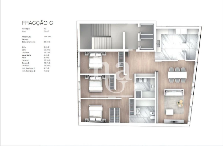 Apartamento T3 para Venda em Cedofeita, Santo Ildefonso, Sé, Miragaia, São Nicolau e Vitória Foto 17