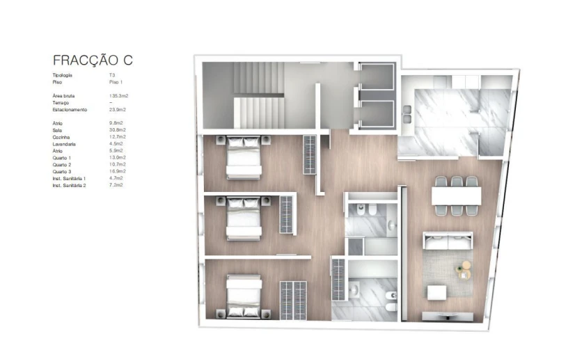 Apartamento T3 para Venda em Cedofeita, Santo Ildefonso, Sé, Miragaia, São Nicolau e Vitória Foto 22
