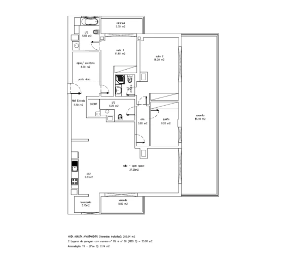 Apartamento T2 para Venda em Caniço Planta 1