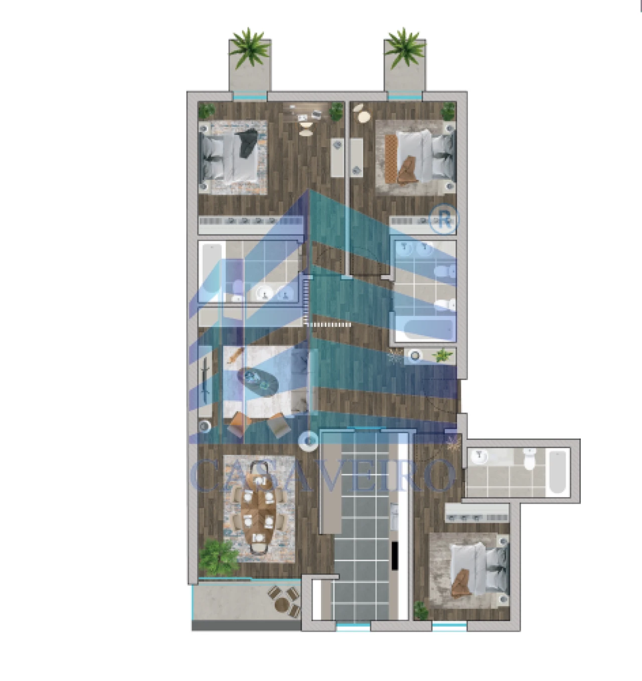 Apartamento T3 para Venda em Glória e Vera Cruz Foto 11