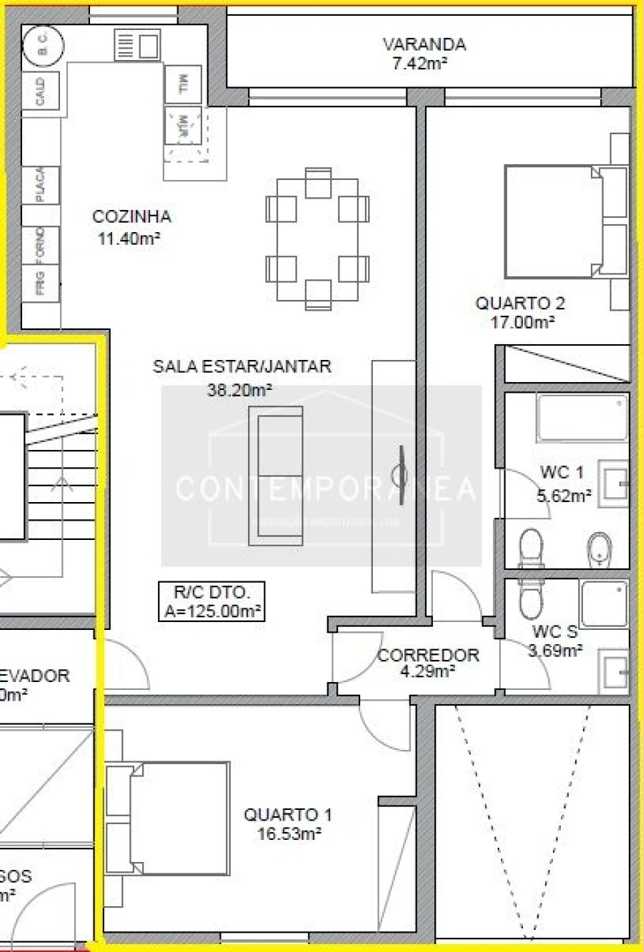 Apartamento T3 para Venda em Mirandela Foto 2