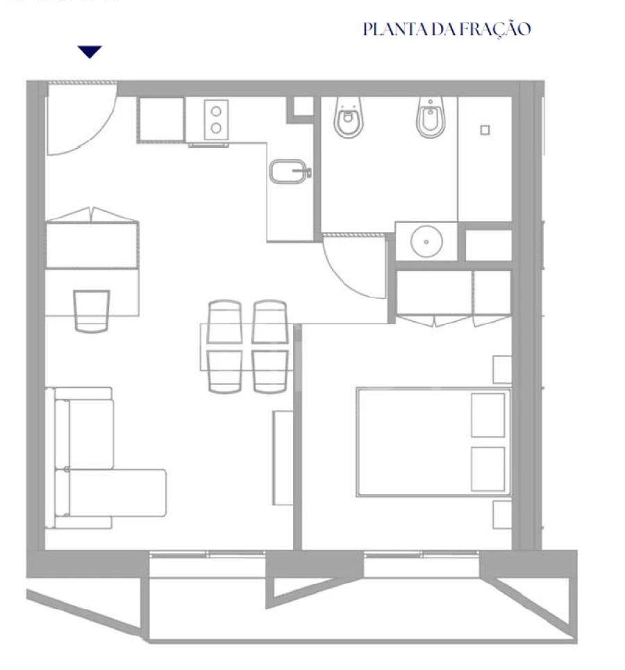 Apartamento T0 para Venda em Paranhos Foto 4