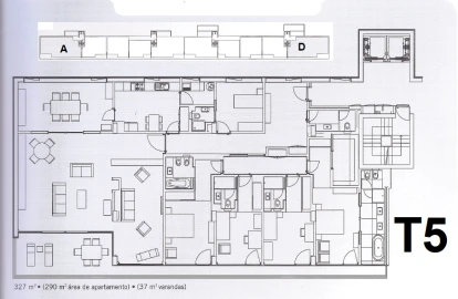 Apartamento T5 para Venda em Lordelo do Ouro e Massarelos