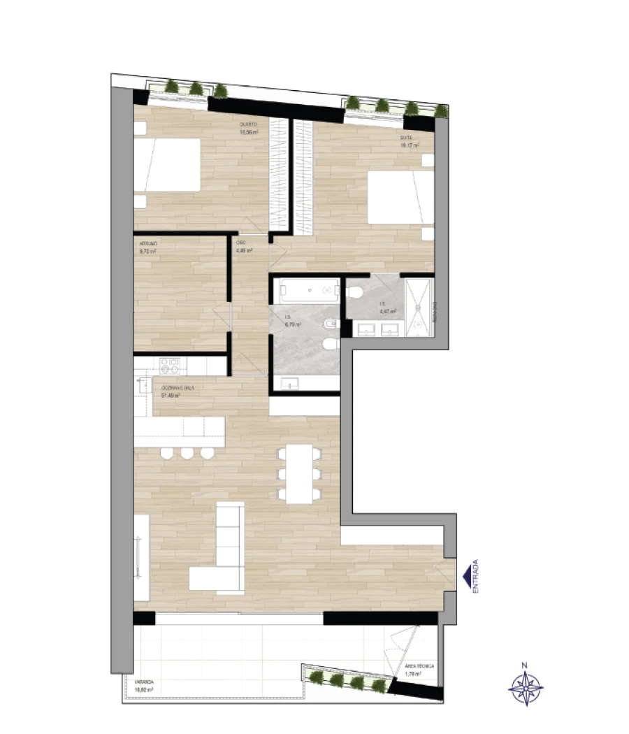 Apartamento T2 para Venda em Montijo e Afonsoeiro Foto 35