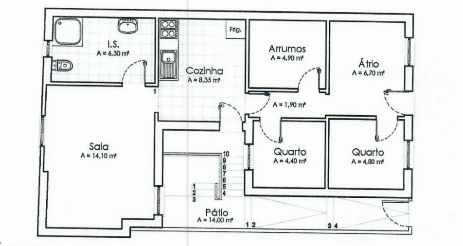 Moradia T2 para Venda em Lourinhã e Atalaia Planta 1