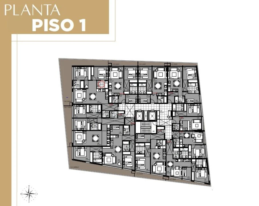 Apartamento T2 para Venda em Canidelo Planta 2