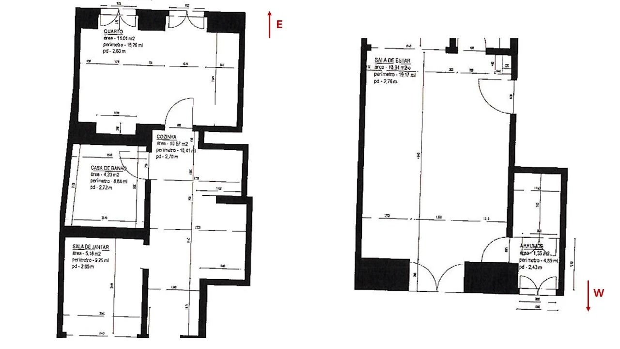 Apartamento T1 para Venda em São Vicente Planta 2
