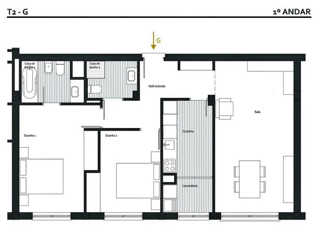 Apartamento T2 para Venda em Alfena Foto 11