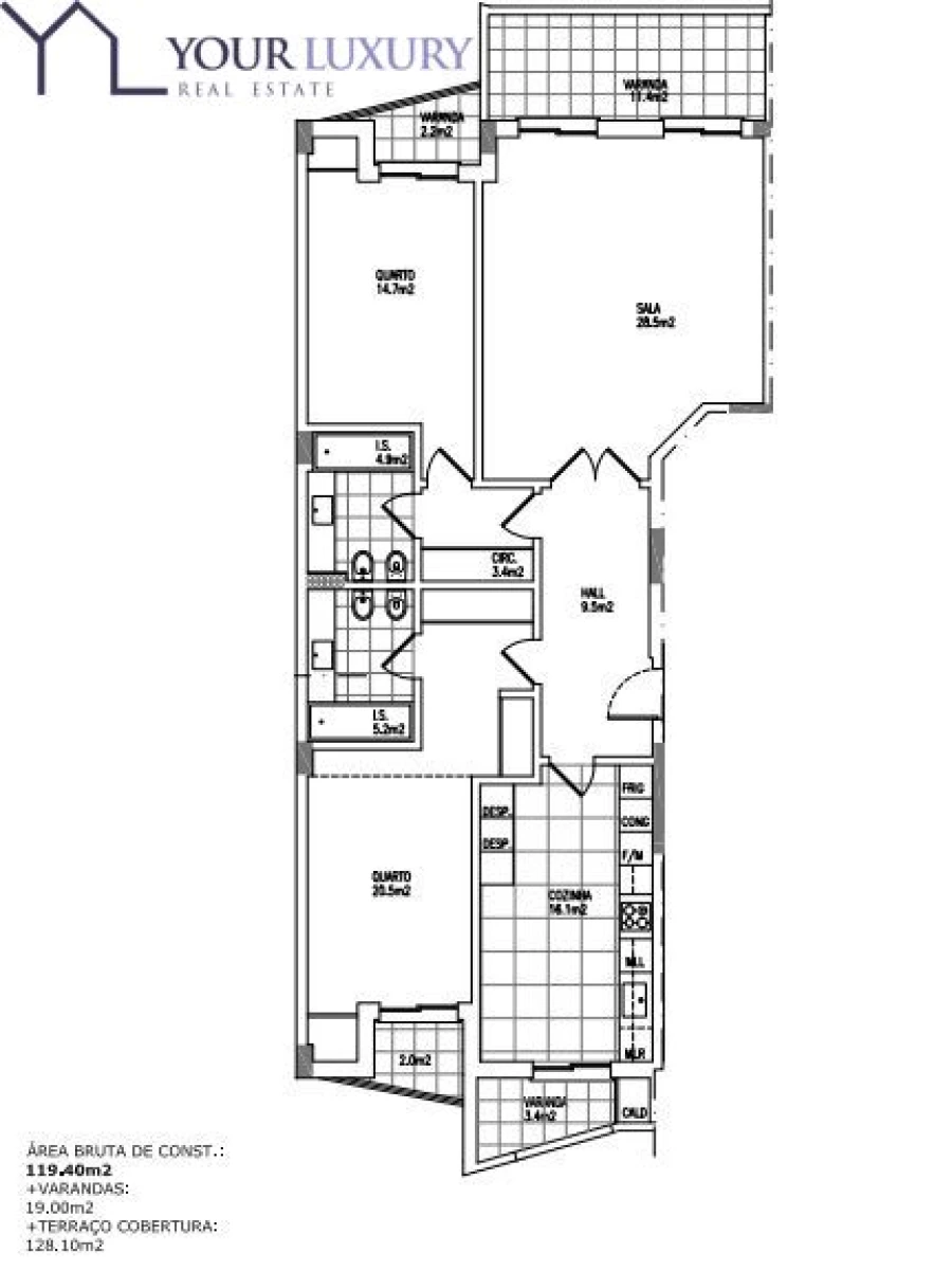Apartamento T3 para Venda em Carcavelos e Parede Foto 35