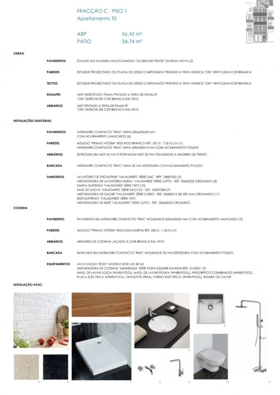 Apartamento T0 para Venda em Cedofeita, Santo Ildefonso, Sé, Miragaia, São Nicolau e Vitória Planta 2