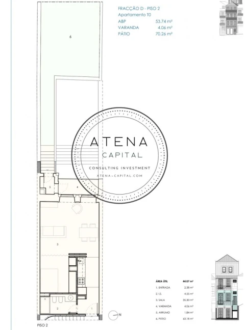 Apartamento T0 para Venda em Cedofeita, Santo Ildefonso, Sé, Miragaia, São Nicolau e Vitória