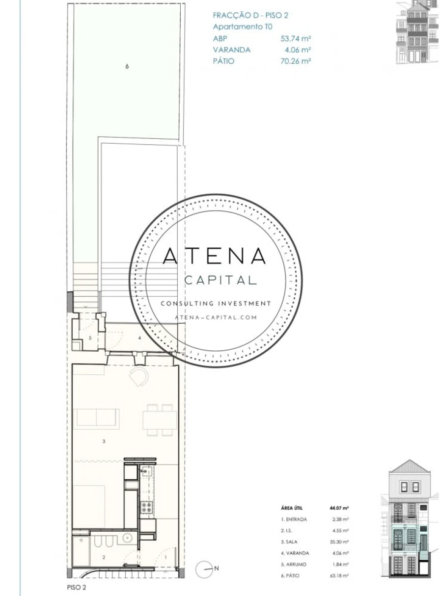 Apartamento T0 para Venda em Cedofeita, Santo Ildefonso, Sé, Miragaia, São Nicolau e Vitória Foto 21
