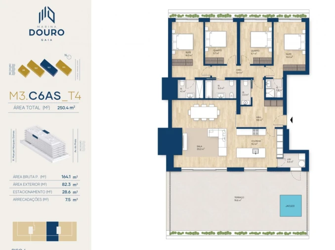 Apartamento T4 para Venda em Canidelo Foto 35