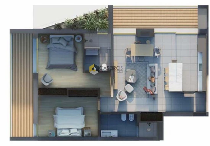 Apartamento T2 para Venda em Montenegro Foto 17