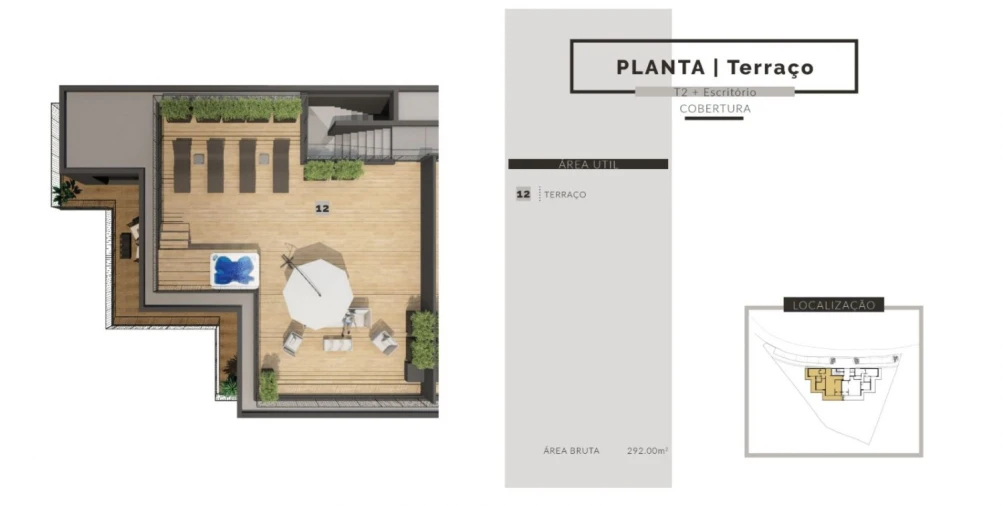 Apartamento T2 para Venda em São Martinho Planta 1
