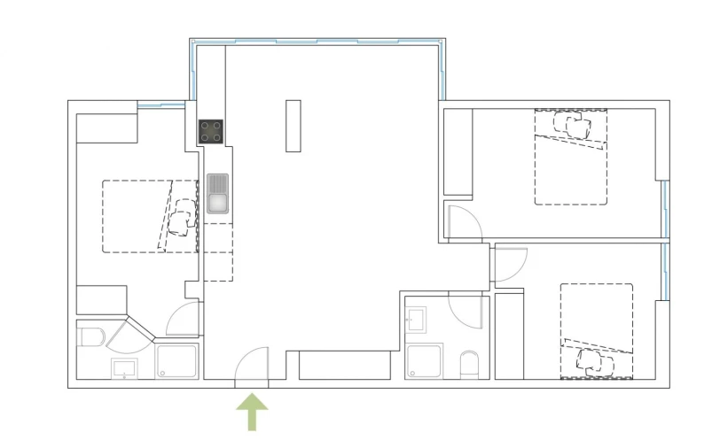 Apartamento T3 para Venda em São Domingos de Benfica Planta 1