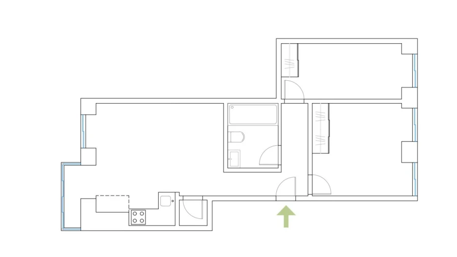 Apartamento T2 para Venda em Campo de Ourique Planta 1