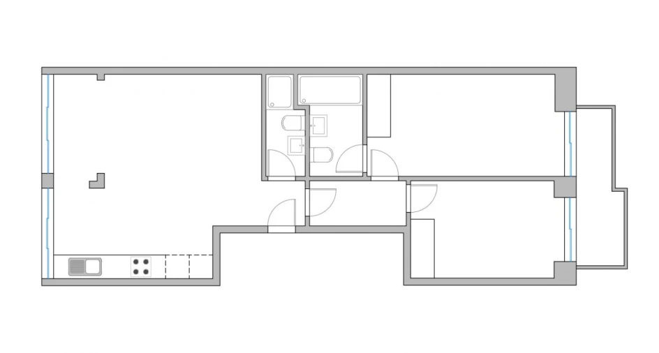 Apartamento T2 para Venda em Benfica Planta 1