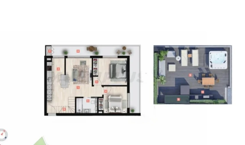 Apartamento T2 para Venda em Caniço Planta 1