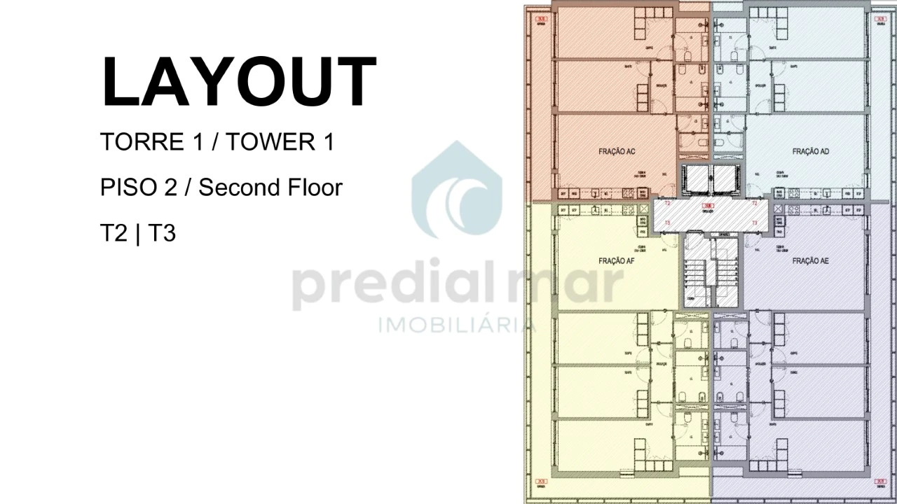 Apartamento T3 para Venda em Madalena Planta 2