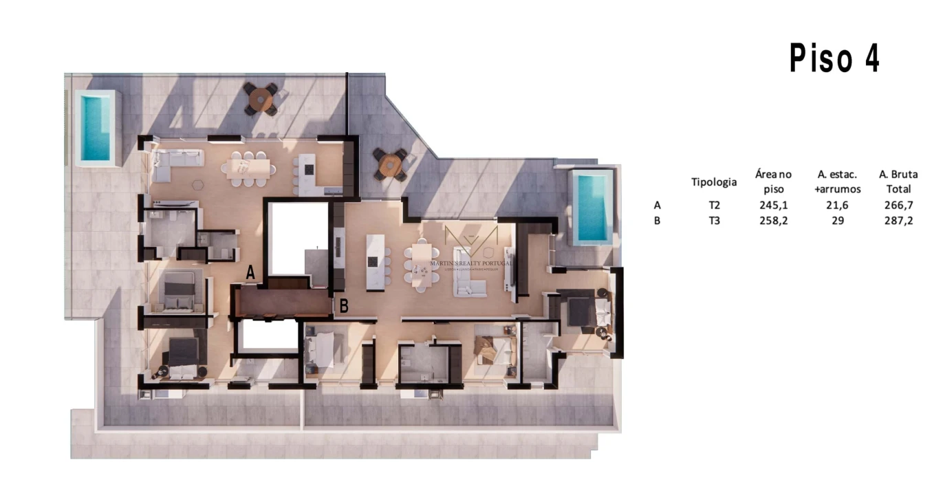 Apartamento T2 para Venda em Costa da Caparica Foto 10