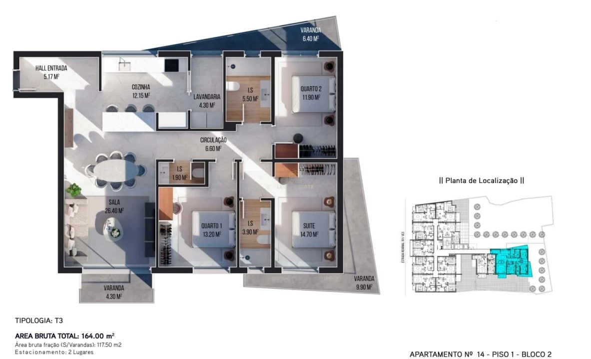 Apartamento T3 para Venda em Ribeira Brava Foto 19