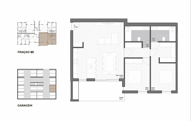 Apartamento T2 para Venda em Poiares (Santo Andre) Foto 28