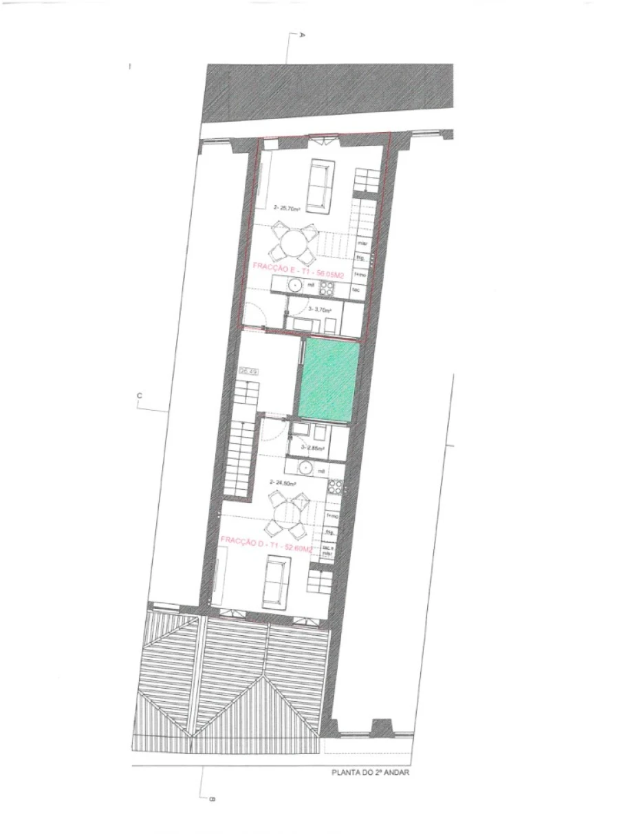 Apartamento T1 para Venda em Santa Maria Maior e Monserrate e Meadela Planta 1