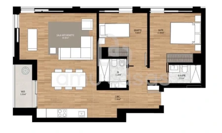 Apartamento T2 para Venda em Requeixo, Nossa Senhora de Fátima e Nariz
