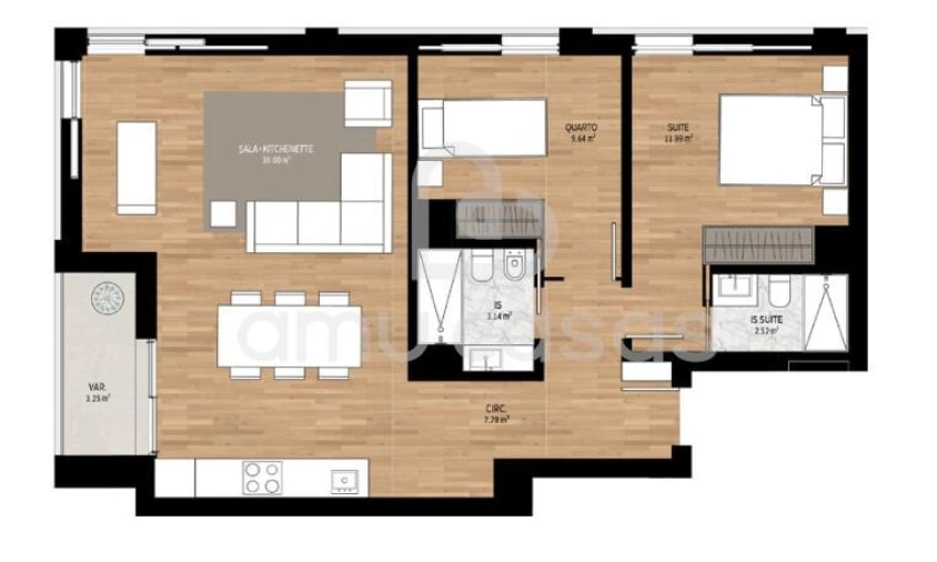 Apartamento T2 para Venda em Requeixo, Nossa Senhora de Fátima e Nariz Foto 10