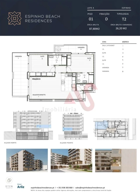 Apartamento T2 para Venda em Espinho