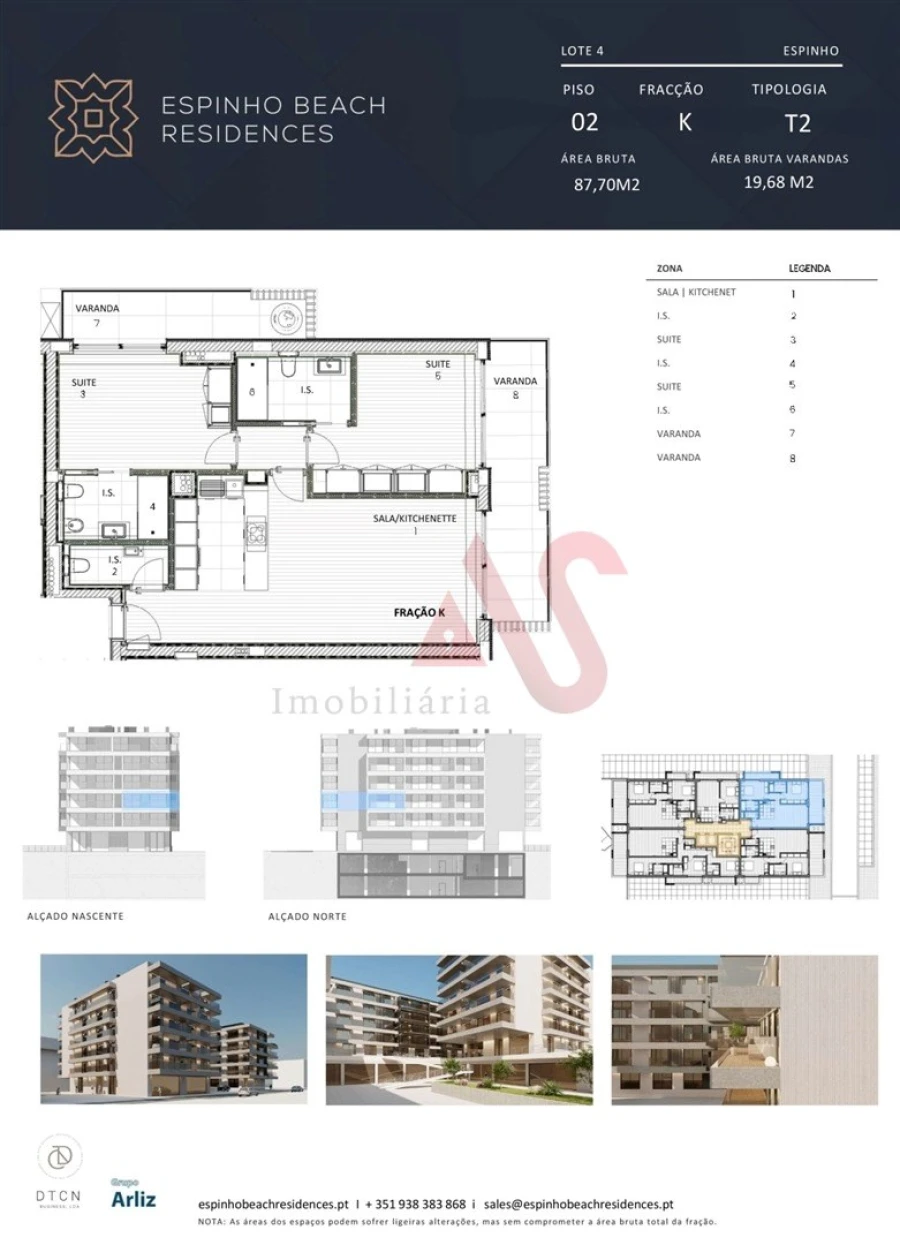 Apartamento T2 para Venda em Espinho Foto 50
