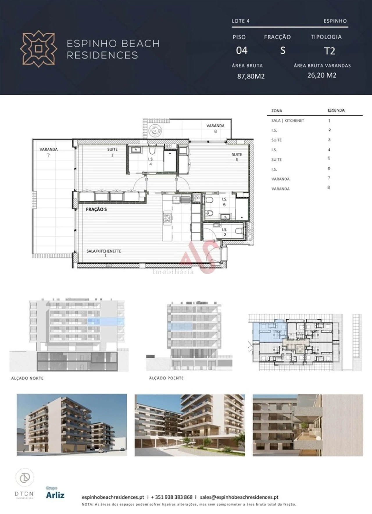 Apartamento T2 para Venda em Espinho Foto 50