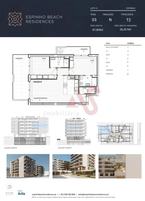 Apartamento T2 para Venda em Espinho