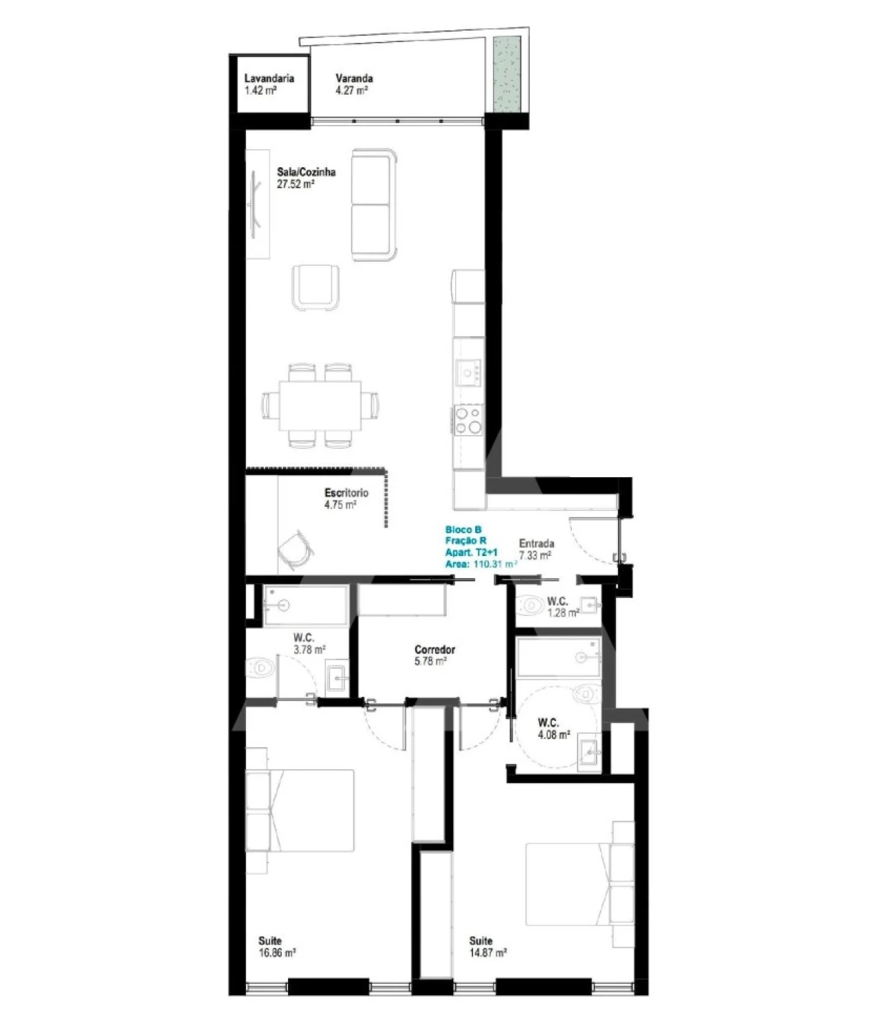 Apartamento T2 para Venda em Esgueira Foto 20