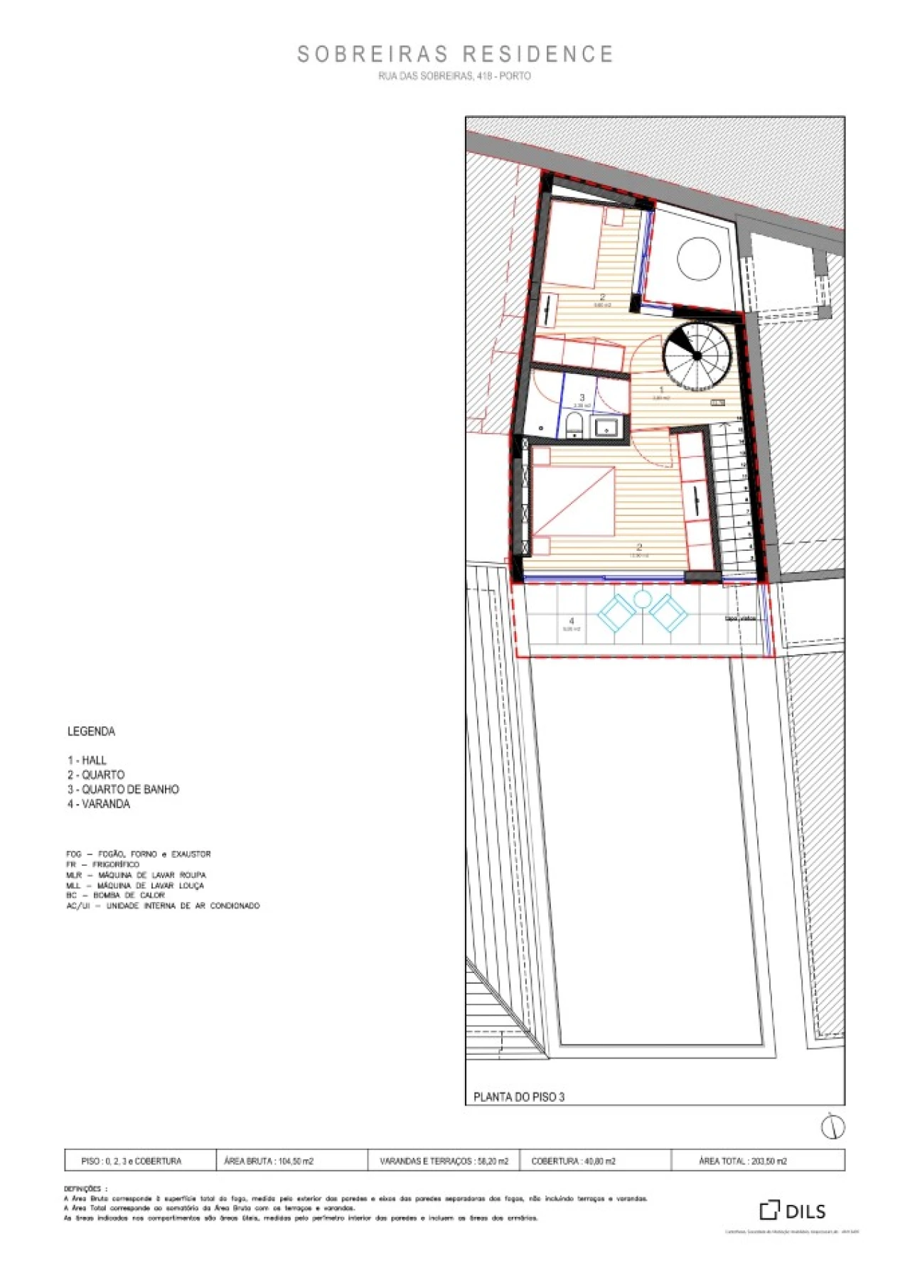 Apartamento T2 para Venda em Lordelo do Ouro e Massarelos Planta 2