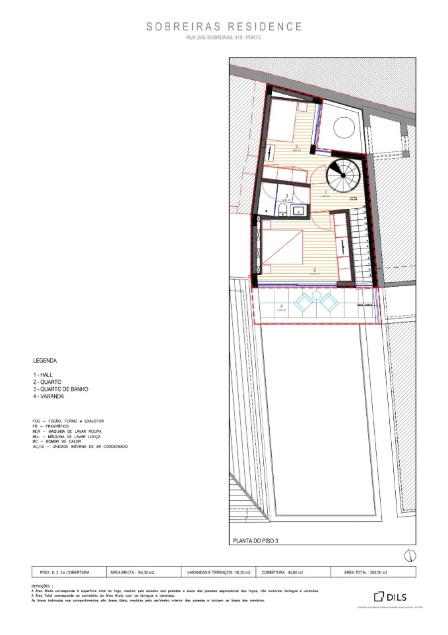 Apartamento T2 para Venda em Lordelo do Ouro e Massarelos Planta 2