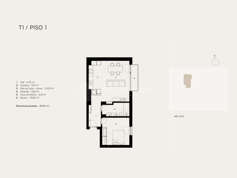 Apartamento T1 para Venda em Alcantara Foto 18