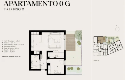 Apartamento T1 para Venda em Alcantara