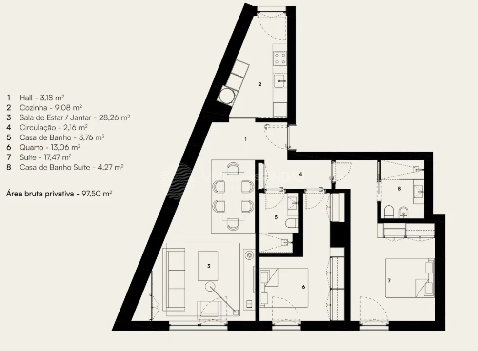 Apartamento T2 para Venda em Alcantara Foto 21