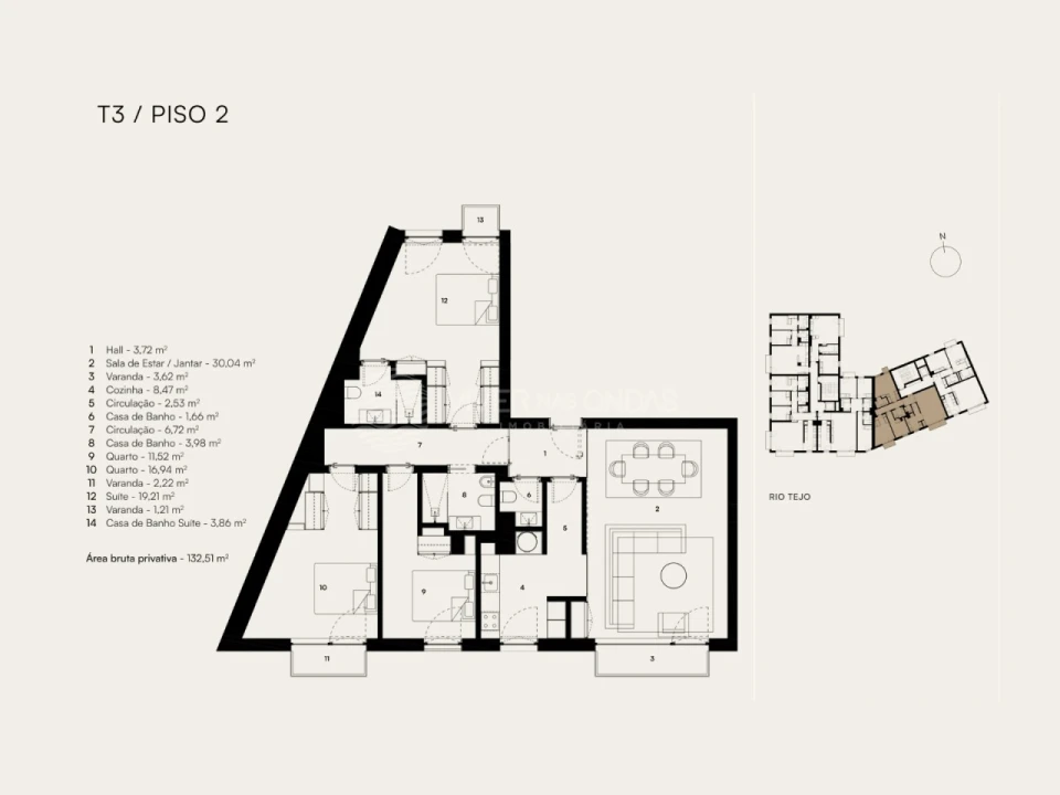 Apartamento T3 para Venda em Alcantara Foto 21