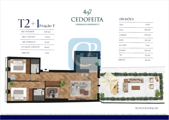 Apartamento T2 para Venda em Cedofeita, Santo Ildefonso, Sé, Miragaia, São Nicolau e Vitória Planta 1