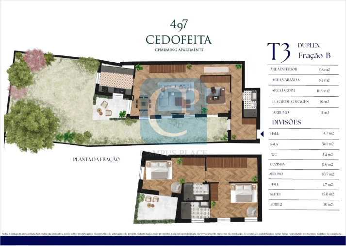 Apartamento T3 para Venda em Cedofeita, Santo Ildefonso, Sé, Miragaia, São Nicolau e Vitória Planta 1
