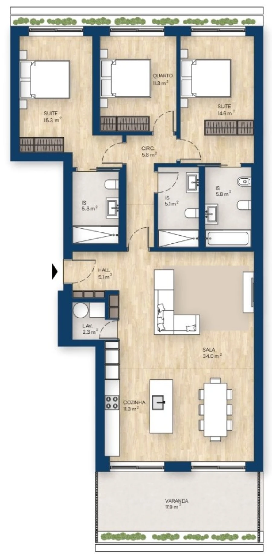 Apartamento T3 para Venda em Canidelo Foto 23