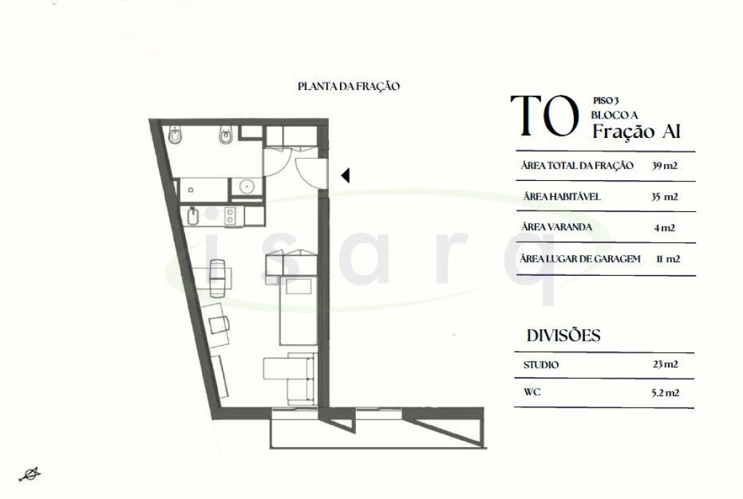 Apartamento T0 para Venda em Paranhos Foto 4