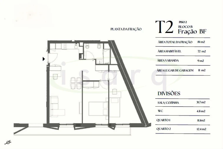Apartamento T2 para Venda em Paranhos Foto 4