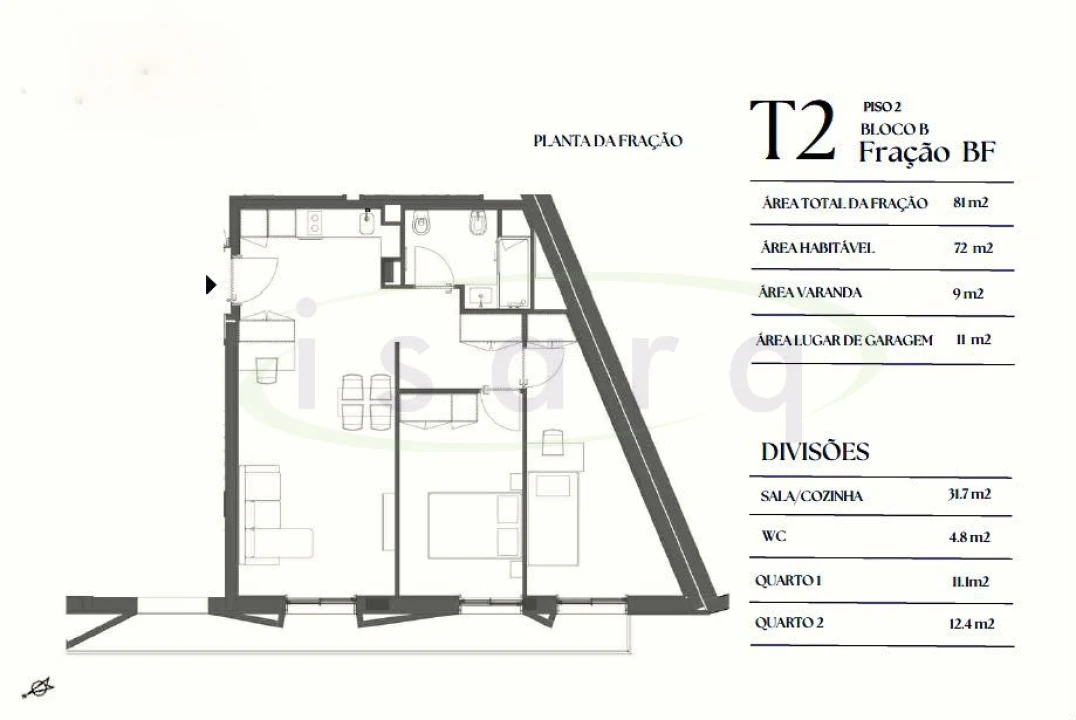 Apartamento T2 para Venda em Paranhos Foto 4