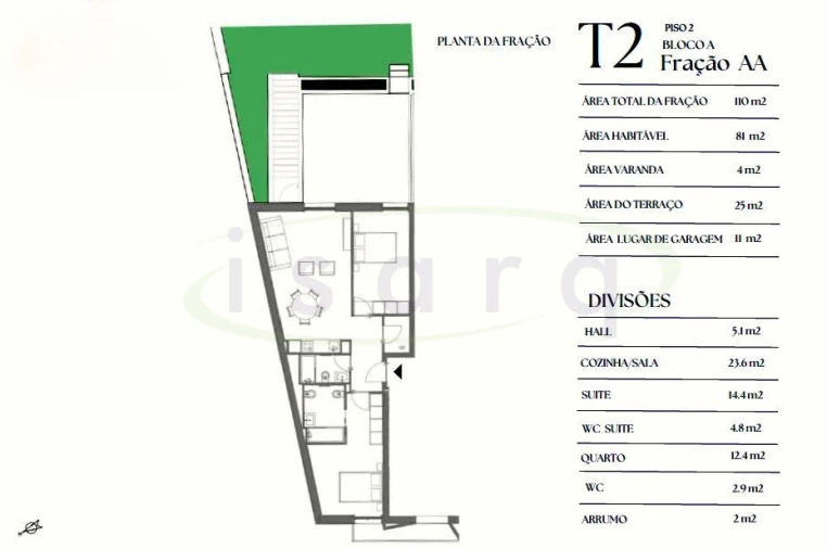 Apartamento T2 para Venda em Paranhos Foto 4