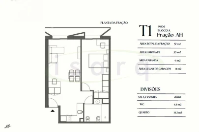 Apartamento T1 para Venda em Paranhos